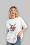 Angels Front Printed White Oversize T-Shirt Men Women Cotton Crew Neck T-Shirt - 4