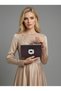 Brown Z.A.R.A. Satin Crystal Stone Embroidered Chain Women's Evening Dress Bag Wedding Engagement Graduation