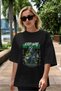 Stop War Front Printed Black Oversize T-Shirt Men Women Cotton Crew Neck T-Shirt - 5