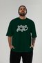 Xoxo Heart Front Printed Green Oversize T-Shirt Men Women Cotton Crew Neck T-Shirt - 5