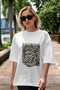 Roman Conqueror Front Printed White Oversize T-Shirt Men Women Cotton Crew Neck Tshirt - 5