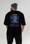 Hermes 2 Back Printed Black Oversize T-Shirt Men Women Cotton Crew Neck T-Shirt - 5