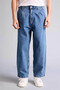Flexible Waisted Barrel Fit Blue Men's Jean Trousers F8997Ax/Nm28 - 4