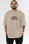 Heart Breaker 2 Pre-Printed Beige Oversize T-Shirt Men Women Cotton Crew Neck T-Shirt - 2