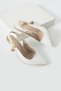 White Patent Leather Women's Heeled Shoes (8cm) Engagement, Promise, Wedding, Graduation, Request Night Pointed Evening Dress Shoes - 4