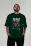 Soars Front Printed Green Oversize T-Shirt Men Women Cotton Crew Neck T-Shirt - 5