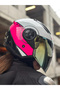 AIRFLOW 2 COVER BEYAZ-PEMBE KASK - 6