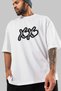 Xoxo Heart Front Printed White Oversize T-Shirt Men Women Cotton Crew Neck T-Shirt - 3