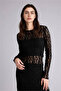 Fitted Lace Black Women's Blouse G8520Ax/Bk81 - 4