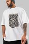Roman Conqueror Front Printed White Oversize T-Shirt Men Women Cotton Crew Neck Tshirt - 3