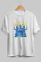 Bravery Front Printed White Oversize T-Shirt Men Women Cotton Crew Neck Tshirt