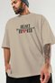Heart Breaker 2 Pre-Printed Beige Oversize T-Shirt Men Women Cotton Crew Neck T-Shirt - 3