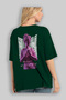 Always Fly Back Printed Green Oversize T-Shirt Men Women Cotton Crew Neck T-Shirt - 4