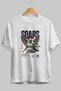 Soars Front Printed White Oversize T-Shirt Men Women Cotton Crew Neck T-Shirt