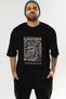 Roman Conqueror Front Printed Black Oversize T-Shirt Men Women Cotton Crew Neck T-Shirt - 2