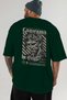 Roman Conqueror Back Printed Green Oversize T-Shirt Men Women Cotton Crew Neck T-Shirt - 6