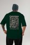 Roman Conqueror Back Printed Green Oversize T-Shirt Men Women Cotton Crew Neck T-Shirt - 2