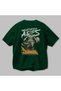 Wrathfire Ares Back Printed Green Oversize T-Shirt Men Women Cotton Crew Neck T-Shirt - 3