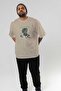 Father Zeus Front Printed Beige Oversize T-Shirt Men Women Cotton Crew Neck T-Shirt - 7