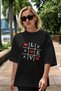 Love Xoxo Front Printed Black Oversize T-Shirt Men Women Cotton Crew Neck T-Shirt - 5
