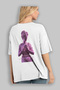 Always Fly Back Printed White Oversize T-Shirt Men Women Cotton Crew Neck T-Shirt - 3