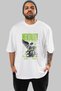 Mentality Front Printed White Oversize T-Shirt Men Women Cotton Crew Neck T-Shirt - 2