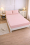 Powder Colored Cotton Ranforce Fabric Single Fitted Elastic Sheet Set