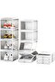 Clear 4-Tier Stackable Shoe Rack - Foldable and Space-Saving Organizer for Efficient Shoe Storage - 4