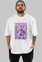 Blessed Front Printed White Oversize T-Shirt Men Women Cotton Crew Neck Tshirt - 2