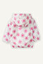 Waterproof Hooded Ecru Baby Girl Coat F8355A5/Er238 - 3
