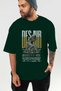 Des Air Front Printed Green Oversize T-Shirt Men Women Cotton Crew Neck T-Shirt - 6