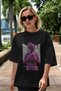 Always Fly Front Printed Black Oversize T-Shirt Men Women Cotton Crew Neck T-Shirt - 5