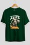 Wrathfire Ares Front Printed Green Oversize T-Shirt Men Women Cotton Crew Neck Tshirt