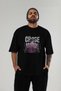 Chase Gains Front Printed Black Oversize T-Shirt Men Women Cotton Crew Neck Tshirt - 6