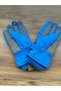 Blue Color Lined Children's Ski and Snow Gloves with Dinosaur Characters, Ages 7-10 - 2