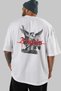 Angels Back Printed White Oversize T-Shirt Men Women Cotton Crew Neck T-Shirt - 5