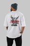 Angels Back Printed White Oversize T-Shirt Men Women Cotton Crew Neck T-Shirt - 4
