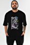 Zeus Intense Front Printed Black Oversize T-Shirt Men Women Cotton Crew Neck Tshirt - 2
