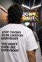 Stop Trying to Be Liked Printed T-Shirt Tshirt Oversize 100% Cotton Comfortable Casual Soft