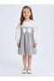 Ribbon Detailed Girls' Dress 4-10 Years 4407 - 4