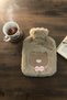 Brown Figured Plush Hot Water Bag with Bow Tie and Teddy Bear 1 Lt – Soft Cover, Keeps Warm for a Long Time - 3