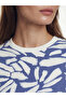 Lcw Modest Blue Crew Neck Print Women's Sweatshirt Tunic - 3
