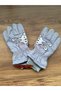 Gray Color Lined Children's Ski and Snow Gloves with Rabbit Character, Ages 7-10