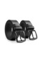 2 Pieces Men's 100% Genuine Leather Jeans Belt / Black