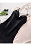 Degaje Collar Satin Strap Nightgown Dress - 2