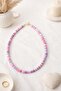Pastel Pink & Blue Handmade Fimo Bead Necklace