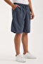 Smoked Men's Cotton Linen Blend Shorts - 3