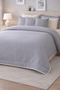 Duvet Cover Set Ranforce Double - Reversible (4-Piece) - Gray - Cream - 2