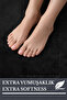 Serenza Black Large Size Bath Mat Set of 2 80X140 & 50X70 Non-Slip Base - 4