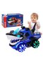 Light-Up, Sound-Up, and Moving Shark Monster Truck - 360 Degree Rotating Toy Car - 7